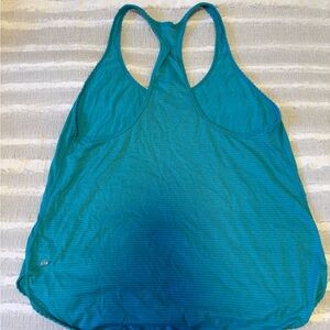 lululemon athletica teal racerback tank top